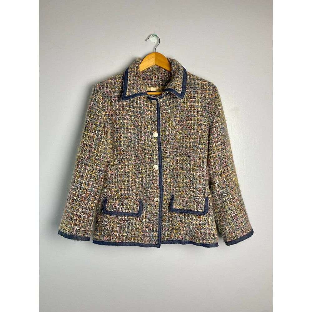 Firuze San Francisco Tweed Jacket Women's Medium Wool blend